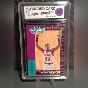 1995-96 Collector's Choice Crash/Game Scoring Card #C19 Patrick Ewing Silver